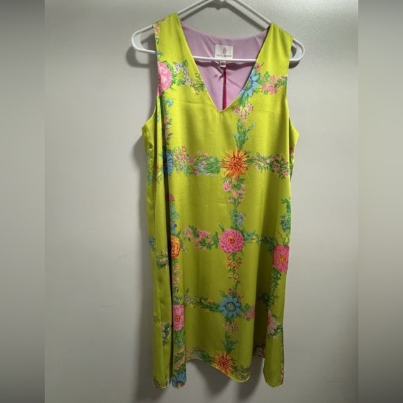 Julie Brown Green Floral V-Neck Sundress - Picture 12 of 12